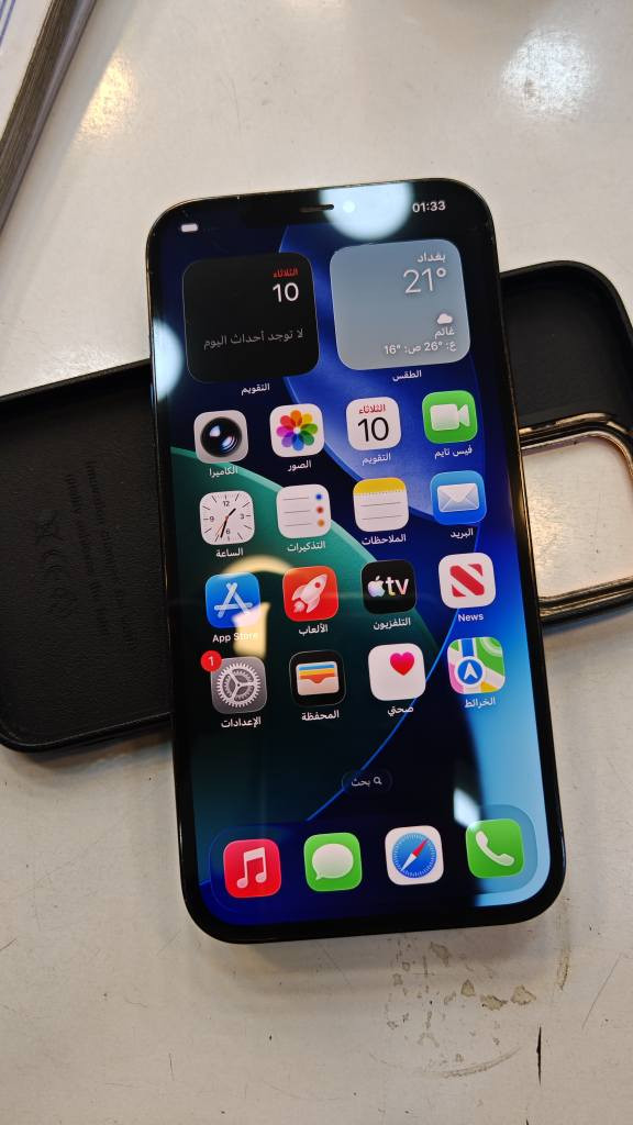 سلام عليكم 
12برو ماكس كلها عل بلاد ذاكره 128بطاريه 76 جهاز مفتوح بس كلها عل بلاد بيها هاي فطر بالكلاس موضح بصوره سعر 300الف بدون معامله 
*********** كركوك, العراق
