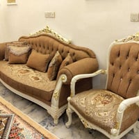 تخم زان تركي ١٠ مقاعد مع ميز وسطي ميز طعام زان ملكي جديد ممستخدم ٦كراس...