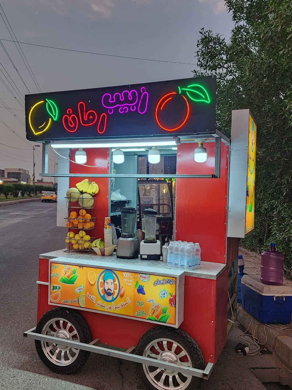 للبيع عربانة عصير تصميم خاص 
على شكل كشك وتحط بيها مجمدة 
تايرات عدد ٤ مال دراجة سهلة الدفع


**إذا كنت صاحب هذا الإعلان وتريد حذفه لأي سبب، رجاءا أرسل رسالة إلى الدعم الفني**