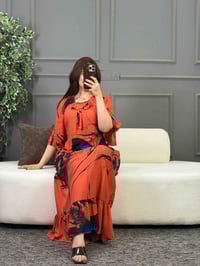 دشداشة نسائي • خامة كشمير • فري سايز ٩٠ كيلو