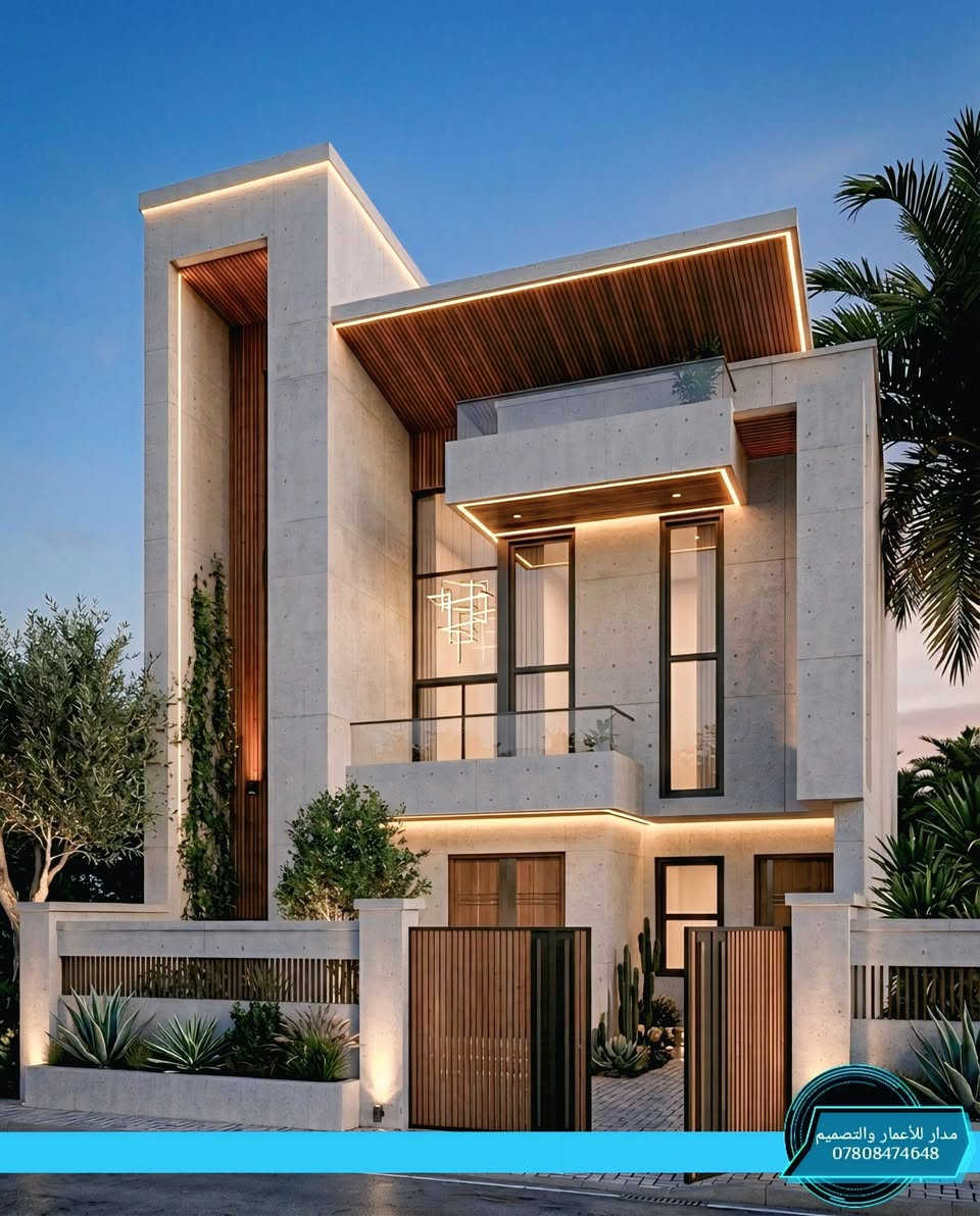 تصميم واجهة فيلا سكنية بنمط المودرن
 على أرض بمساحة (240m)
للاستفسار والتواصل (***********)
