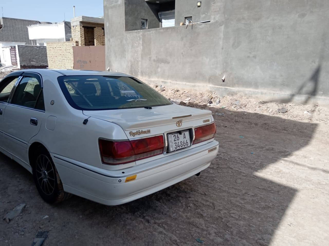 TOYOTA CROWN ROYAL SALON 👑
✋✋👈👈مكلف بل نشر
للأستفسار 📲 *********** 

    💯فول فتحه .

   للبيع تيوتا كراون 2003اصل

    اللون      ابيض🤍

❗️السياره جديدة طك كارتون  فول ومكفول بيه شبر يم قبق البانزين

رقم صلاح الدين انكليزي

مكفوله كفاله عامه من  كص وضربه ونقل جثه ورسميات والاصوليات.

المواصفات 👇

4دگم . 

گير ومكينه وحداديه بالكارتون. 

ثلاجه خلفيه .

محرک ديفور الكبير شاصي 175 .

اربع كشنات كهرباء .

شفط مري.

ستيرن كهرباء.

برده خلفيه كهرباء أصليه.

كرستال أصل. 

تبريد قطعتين امامي وخلفي .

تخم تاير جديد. 

تبريد ثلج + تدفئه.

غراض مال جنطه كامله.

والسياره ماعايزه برغي كامله على اخر حبايه.

والسياره بالواقع اجمل من الصور بهواي

العنوان🏠 // بابل المدحتيه
السعر 140وبيها مجال
