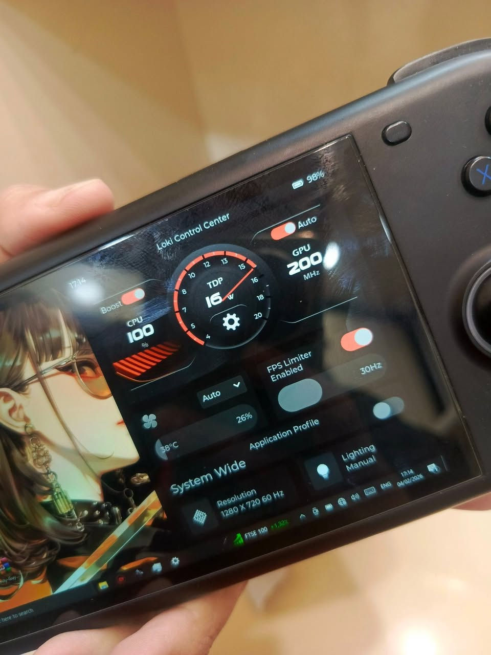 🔥 للبيع: AYN Loki Zero – جهاز PC محمول (Handheld) 🔥
📌 المعالج: AMD Athlon 3050e
📌 كرت الشاشة: AMD Radeon Vega 3 
📌 الرام: 8GB DDR4
📌 الخزن: SSD 128GB
📌 النظام: Windows 10
📌 الشاشة: 6 إنچ – دقة 1920×1080 (FHD)
🎮 الأداء:
– يشغل ألعاب PC مثل:
Resident Evil 2 / 3 Remake
GTA V
Far Cry 3
Call of Duty القديمة
FIFA / PES
– إعدادات Low إلى Medium
– يدعم FSR لرفع الأداء
🔌 المنافذ:
USB-C 
منفذ سماعة
يدعم توصيل شاشة خارجية وUSB Hub
📦 الحالة: نظيف / استخدام شخصي
💰 السعر: 250 
📍 المكان النجف
متوفر توصيل


**إذا كنت صاحب هذا الإعلان وتريد حذفه لأي سبب، رجاءا أرسل رسالة إلى الدعم الفني**