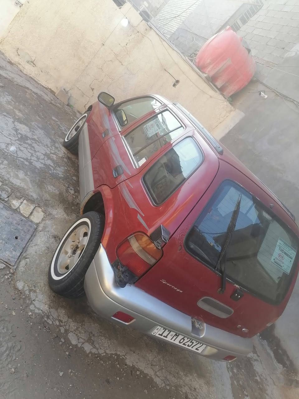 السلام عليكم سبورتج للبيع مديل 2001 رقم بغداد مكينه وكير جدد صدر امامي خلفي جديد مكفولةمن الضربة والتبديل سنويه باسمي 28 مكان بغداد السعر 43 وبيها مجال بسيط رقم الهاتف ***********
