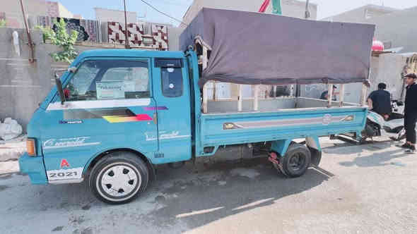 السلام عليكم 
لبيع كيا بنكو حمل موديل 94 جاهزة السيارة من كلشي مكينة جديدة لا صرف ولا تبخير حدادية تايرات خير من الله كبل لشارع رقم بغدادمكانها بغداد 
رقم الهاتف ***********
