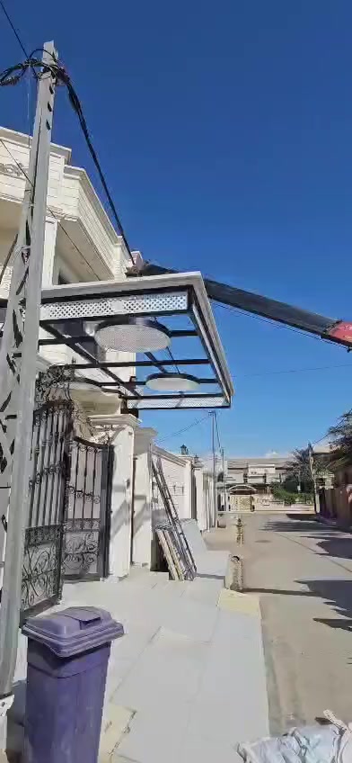 الحمد لله تم بعون الله اكمال نصب السقيفة  بهذا الطراز الجديد العصري  ومن يرغب عليه الاتصال بالرقم ***********
