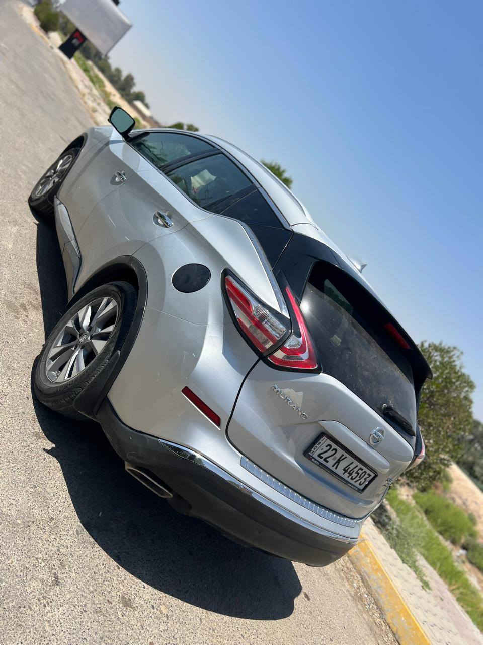 نيسان مورانو 2017
سونار وصور حادث بالمنشور 
6 سلندر مكينة وكير جدد 
السيارة مواصفات فول بانوراما سقف كامل 
بصمة بصمة ابواب كلشي مناقصها السيارة مصروف عليها دينار متحتاج رقم اربيل وسنويه بسمنه 
للبيع سعر 130 وبي مجال او مراوس ب دستروير 
مكانها ديالى بعقوبة 
*********** وتساب للتواصل
