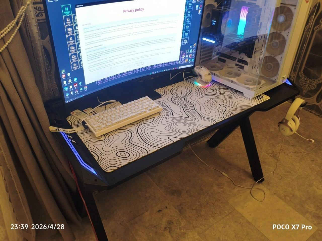 سلام عليكم بي سي جديده للبيع مستخدمه كافة القطع بالضمان
المعالج: intel i5 13400f
الكرت:RTX 4060 ti galax 8GB
الرمات: 32GB ddr4 3600 Tfore
المذربورد: mis B760M-P ddr4 pro wife
البورسبلاي: P.s 650W rocket
الذكرة: SSD 1TNVME m.2 Bullet
التبريد: هوائي من شركة redrago  المعالج ثلج ما يتحاج مائي
الكيس من xigmatek 7 فان
الطاولة: من spirit  جديدة بالجيس
وكيبورد attack shark x68 he مغناطيسي
وماوس attack shark x6
وسماعه hyperX cloud lll
وشاشه gigabyte 32 165hz Curved 2k G32QC
سعرها كامل مليونين الي تفيده بهيج سعر يتفضل عل الواتس اب


**إذا كنت صاحب هذا الإعلان وتريد حذفه لأي سبب، رجاءا أرسل رسالة إلى الدعم الفني**