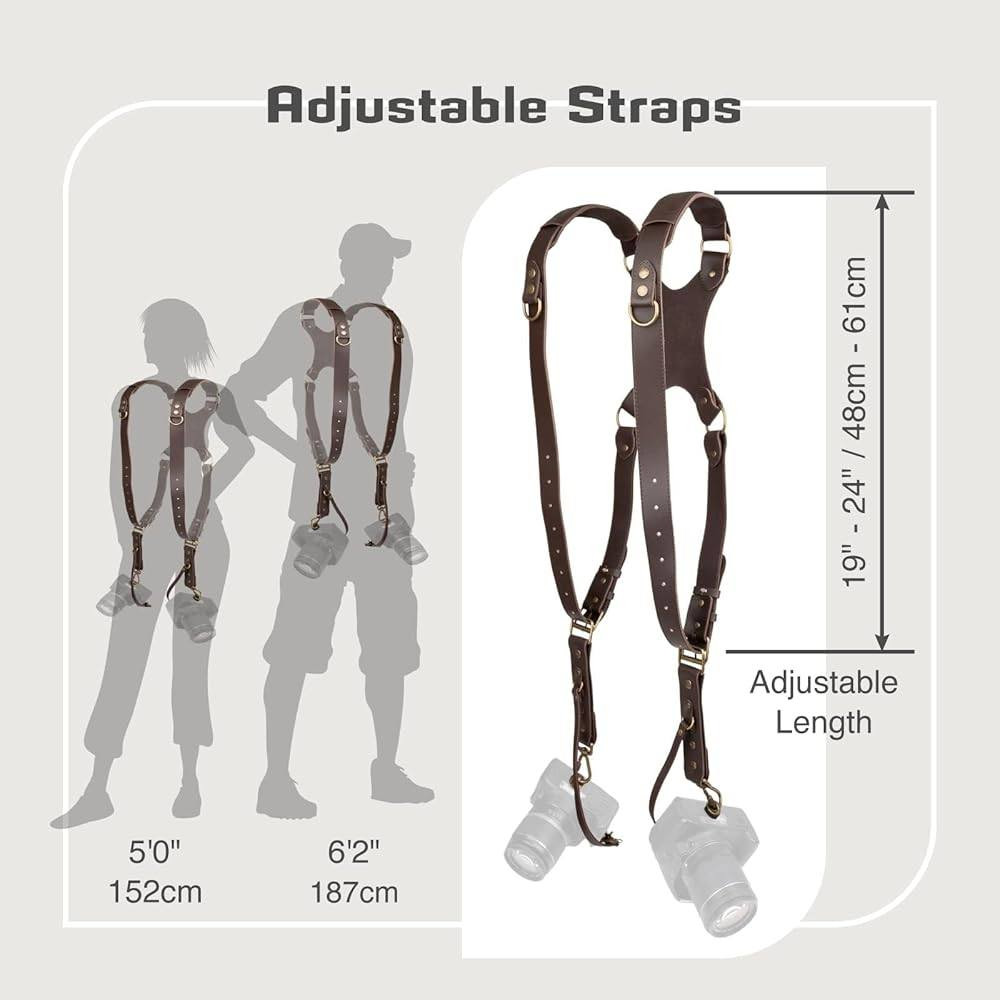 هذا المنتج هو "The Bandit Harness"، وهو حزام كاميرا جلدي مصمم هندسيًا ليتناسب مع شكل الجسم ويتحرك معه لتوفير الراحة.


**إذا كنت صاحب هذا الإعلان وتريد حذفه لأي سبب، رجاءا أرسل رسالة إلى الدعم الفني**