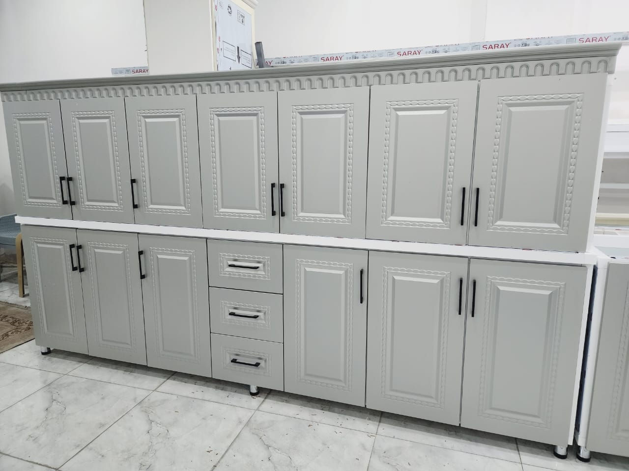 مطابخ الامير 💥جديد،💥 تفصال تزكام 
قياس 3 امتار ارضي وملحق
وسنك متر ونص. كامل مرمر
للستفسار ع خاص او تساب ***********
