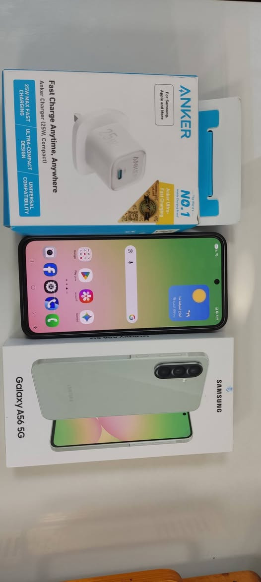 للبيع: Samsung A56 5G (مستعمل أخو الجديد) ✨
النظافة: 100% (بدون خدش، حالة الوكالة الوطني).

الملحقاته كامله كارتون وشاحنه وكفر 
الموقع البصره 
 للتواصل خاص 
وإذا عندك هونر 400 اروس


**إذا كنت صاحب هذا الإعلان وتريد حذفه لأي سبب، رجاءا أرسل رسالة إلى الدعم الفني**