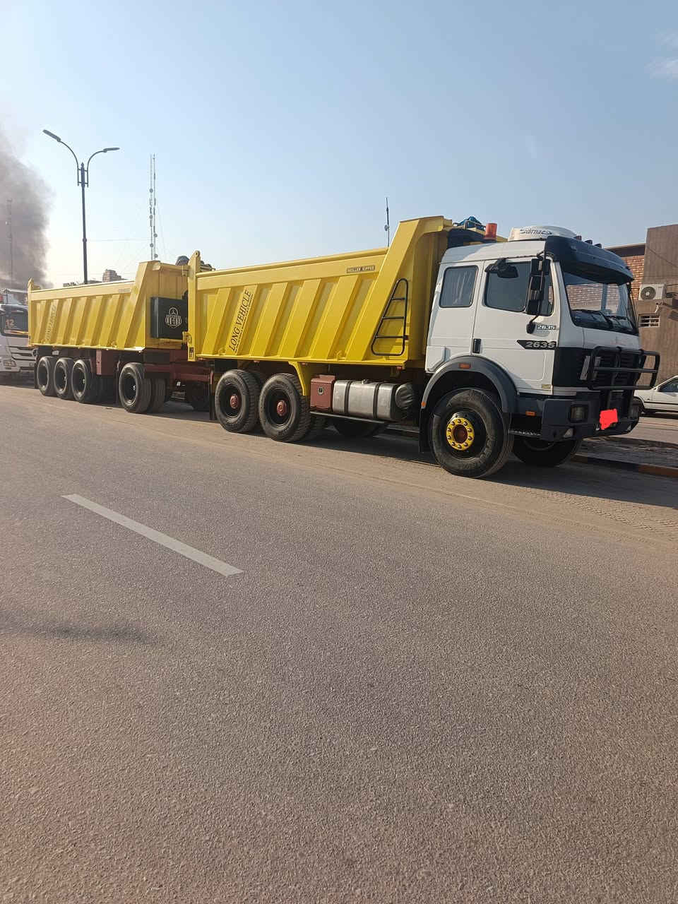 السلام عليكم قاطره ومقطوره للبيع مكينه 35 كير 155 مجموعه جي اف***********
