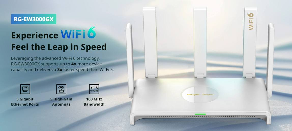 راوترات الالعاب من Ruijie Reyee
مخصصة للالعاب وتغطية مساحات كبيرة 

افضل اداء وافضل تغطية 

امكانية دمج خطين او اشتراكين في نفس الوقت

WIFI6

WIFI7

تحكم من خلال التطبيق او الكلاود 

ضمان ٣ سنوات استبدال🔥

EW3000GX

EW3000GX PRO

EW6000GX

EW7200BE PRO
التوصيل مجاني خلال شهر رمضان المبارك


**إذا كنت صاحب هذا الإعلان وتريد حذفه لأي سبب، رجاءا أرسل رسالة إلى الدعم الفني**