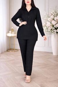 سوت نسائي • سواد فاحم • XL XXL XXXL