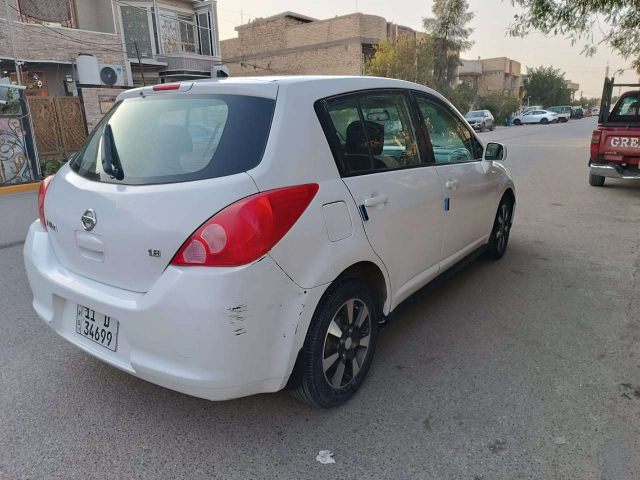 السلام عليكم نيسان تيدا موديل 2011 كير مكينة خير من الله جدد حدادية جديدة تخم تايرات الكهربائيات كله شغالة باتري جديد الغرفة حلوة نضيفة جديدة بلادية السيارة رقم بغداد دولي مشروع وطني لل29 باسمي السيارة مصبوغة حزام للجمالية السيارة سنتر لوك شاشة وكامرة وباقي المواصفات السيارة حلوة نضيفة جاهزة السعر السيارة عضمتها حلوة نضيفة موس  السعر 65 وبيها مجال المكان بغداد الحرية الرقم ***********
