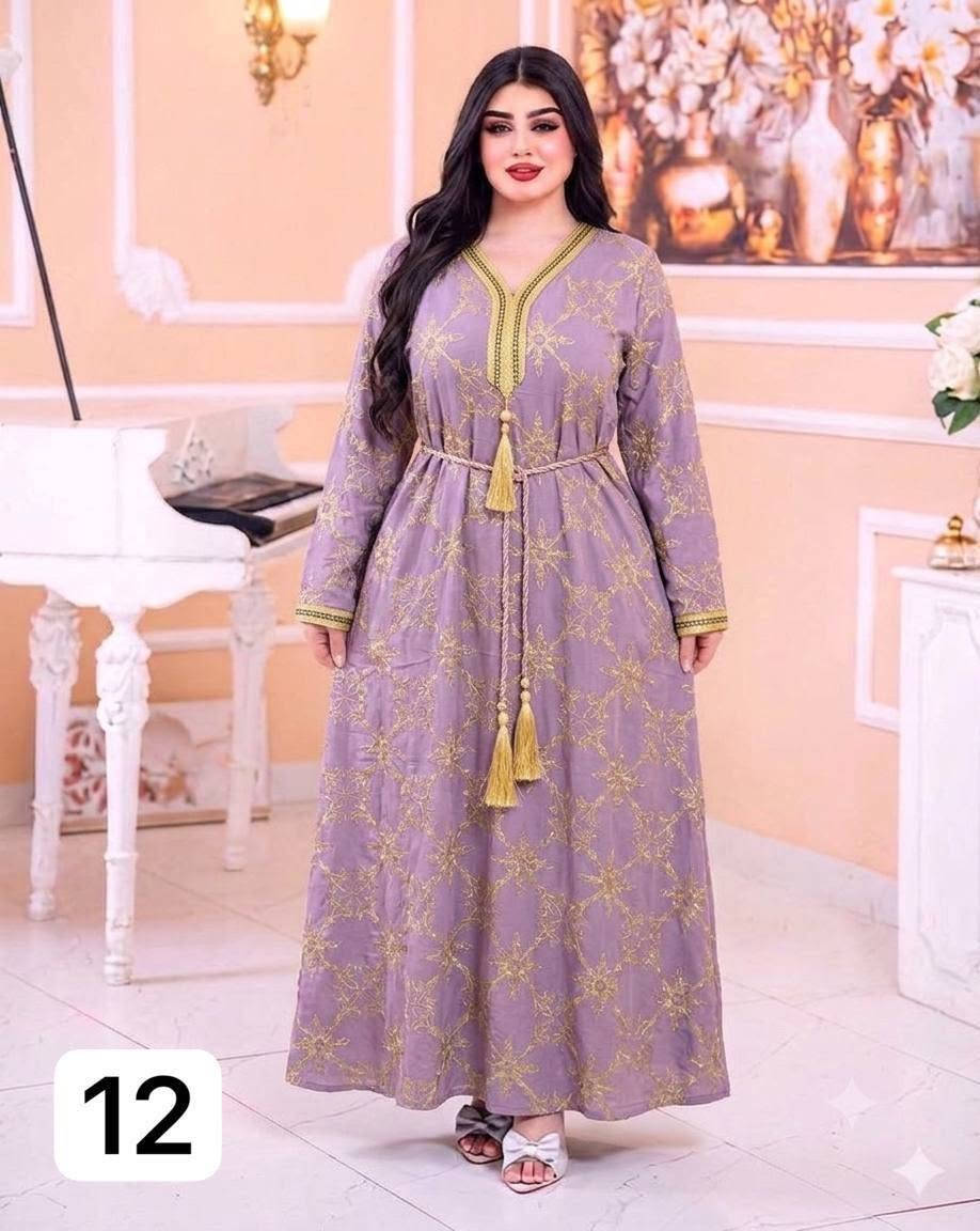 #تم التكرار😍😍
بتصميم  مختلف ومميز

كشمير تونسي💎 شغل تطريز
💯 خامة مكفولة 100%
درزن 6 الوان
يكون بي حزام منفصل 

📏 القياسات 
2XL 🔹 3XL 🔹 4XL 🔹 5XL

🚚 توصيل متوفر لكافة محافظات


**إذا كنت صاحب هذا الإعلان وتريد حذفه لأي سبب، رجاءا أرسل رسالة إلى الدعم الفني**