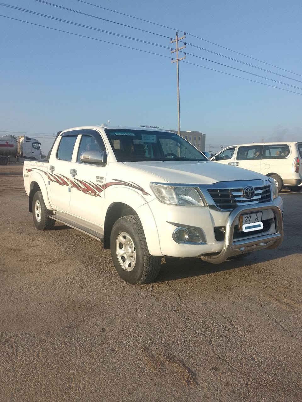 السلام عليكم تويوتا هايلوكس موديل 2014 وارد الساير كويتي اوتماتيك مكفوله كفالة عامه رقم واسط دولي تحويل مباشر مكان السياره واسط الكوت الاستفسار 
***********
