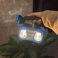 مصباح شمسي • شحن USB • محمول