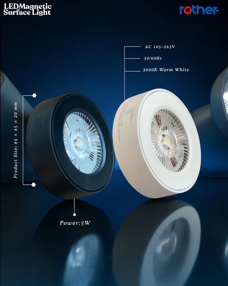 💡 إضاءة أنيقة لكل زاوية في بيتك
 LED Magnetic Surface Light بقدرة 5 واط يعطي إضاءة دافئة 3000K وسطوع 500 لومن.

مناسب لـ:
🏠 المنازل
🍽 المطابخ
🏢 المكاتب
🛍 المحلات

✨ إضاءة مريحة وعصرية لكل مكان
#ديكور #انارة


**إذا كنت صاحب هذا الإعلان وتريد حذفه لأي سبب، رجاءا أرسل رسالة إلى الدعم الفني**