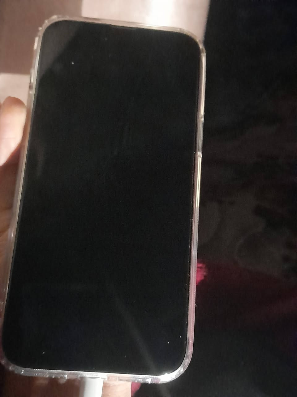 اسلام عليكم ايفون 13برو ماكس 
ذاكرة 128
تك سيم
بطاريه 100🔋
شاشا ثلاث خيارات مستبدل 
ملاحضه؛_الجهاز مرات الشاشه تعلك ضو احمر ترجع تطفه الخلل من الشاشه بس الجهاز شغال طبيعي 
الجهاز مستبدل شاشا او بطاريه
سعر 375ابو 350لا تتصل***********
