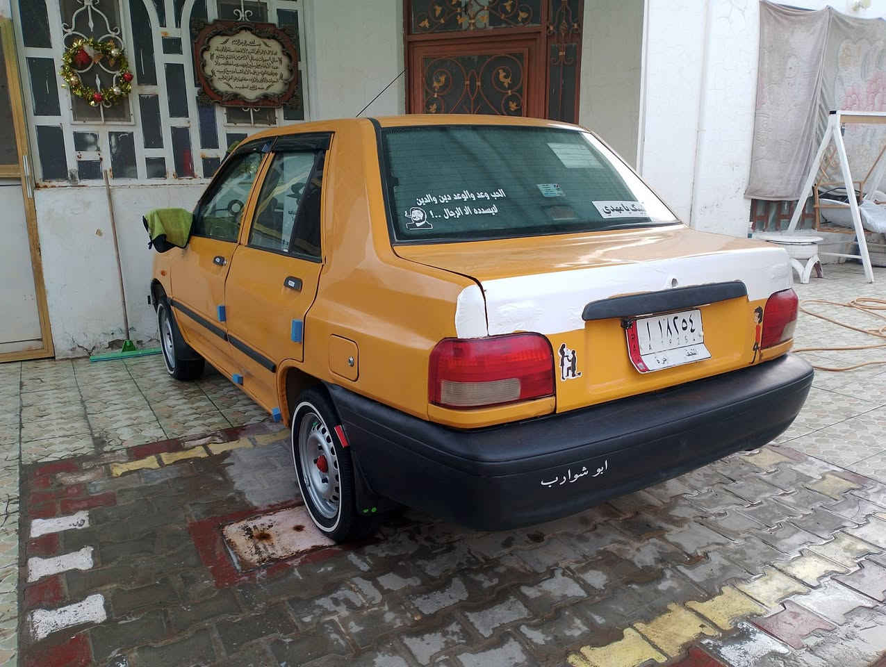 (السلام عليكم)
 🚕 للبيع🚕
🛑. سايبه 2016
🛑. كير جديد 
🛑. ماشيه191 الف قابل لزياده
🛑. حداديه امايمه خلفيه جدد 
🛑. كهربائيات كله شغاله
🛑. تبريد عوزه بس بوري مكسور 
🛑. لسياره نصبته حلوه شوفت عينكم
🛑. تاير ابو الخطه لبيضه 
🛑. لسياره سنويه تنتهي بشهر ل 5
🛑. رقم نجف
🛑. عنواني الديوانية حي الأمين📍
🛑. ***********☎️واتساب 
السعر خابر أو راسل على الواتساب بيك خير ودلل
