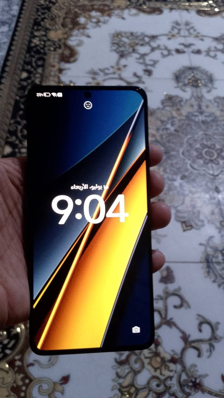 سلام عليكم جهاز للبيع نضيف بعده بضمات poco x6 pro5G يشغل بوبجي 120 فريم نضافه 99 بلميه  325 مكاني ناصريه مركز ***********
