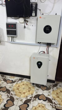 منظومة شمسية • بطارية ليثيوم ١٧،٥كيلو • الواح ٧٥٠واط ١٨