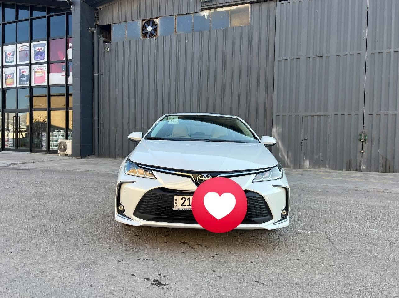 السلام عليكم للبيع كرولا 2024 ضمان شريكه ساز 
مواصفات فول
محرك1800
 فتحه
ماشيه23
ضمان شركه موجود
السياره بأسمي
مكفول كفاله عامه

مكانها السليمانية للاستفسار فقط اتصال
***********
