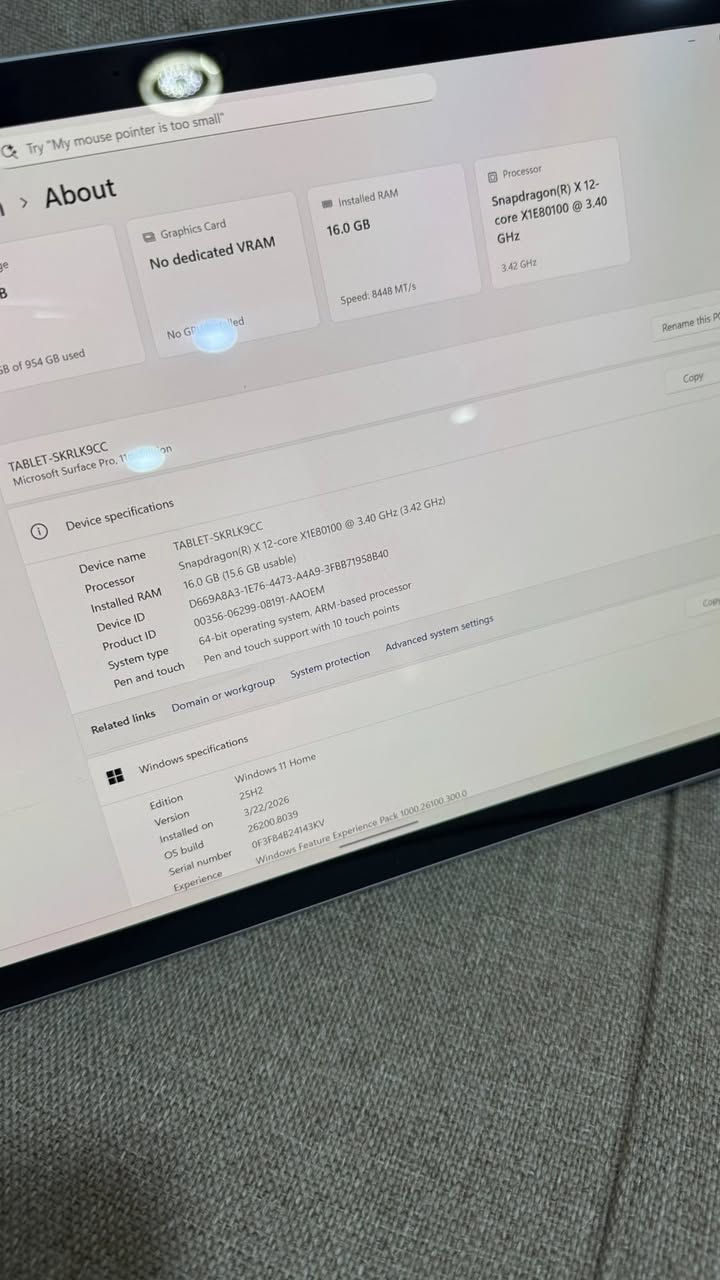 ب650سيرفس برو11
المواصفات كدامكم ssd1000كلها الجهاز جدا نضيف بطاريه قويه مشحون65مرة بي مشكله يهنگ يعلك يعني يشتغل شوي ويطفه تطلع شاشة سودة وراها يطفه فقط السعر نهائي


**إذا كنت صاحب هذا الإعلان وتريد حذفه لأي سبب، رجاءا أرسل رسالة إلى الدعم الفني**