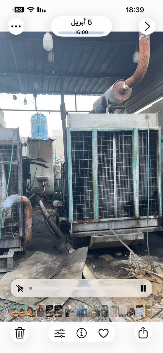 السلام عليكم من رخصة صاحب الكروب مولدات عدد 4 طبك للبيع نوع فولف D16  راس التوليد 500 KUV النظافة 80 بالمئة رقم الهاتف ***********
