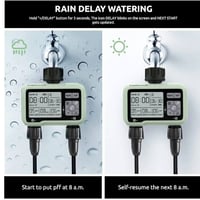 مؤقت مياه رقمي • فتحتين • متاح قطعتين