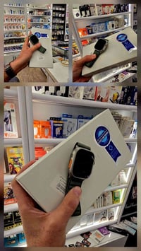 ساعه الترا ٢ حجم ٤٩ بطاريه ١٠٠ السعر ٧٥٠ ألف  عنوان بغداد الدورة  0772...