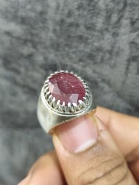 محبس ياقوت اصلي قياس 22 السعر 40 الف  07747481775