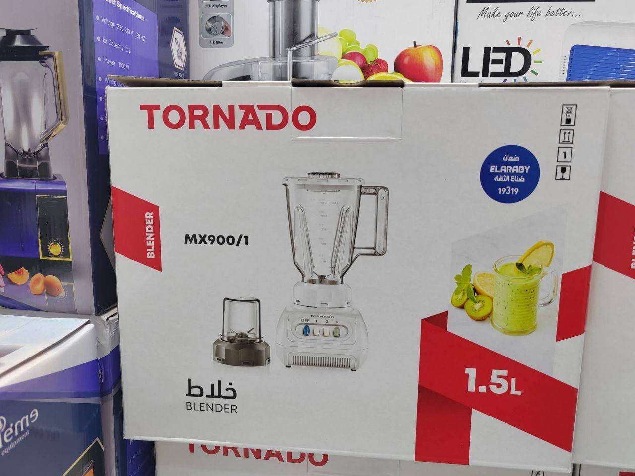 سوي متابعة بالاول ليصلك جديدنا 
خلاط كهربائي من تورنيدو 1 مطحنة 250 1.5 لتر مع شفرة ستانلس ستيل MX9002، متعدد، 250.0 واط
 خلاط كهربائي من ماركة تورنيدو، موديل MX900/1. 
السعة: 1.5 لتر.
الطاقة: 250 وات.
المميزات: يأتي مع مطحنة واحدة، شفرات من الستانلس ستيل، وسرعتين مع تحكم بالنبض.
المادة: دورق بلاستيكي شفاف غير قابل للكسر.
ضمان سنة 

السعر 60 ألف 
توصيل لجميع المحافظات 5


**إذا كنت صاحب هذا الإعلان وتريد حذفه لأي سبب، رجاءا أرسل رسالة إلى الدعم الفني**