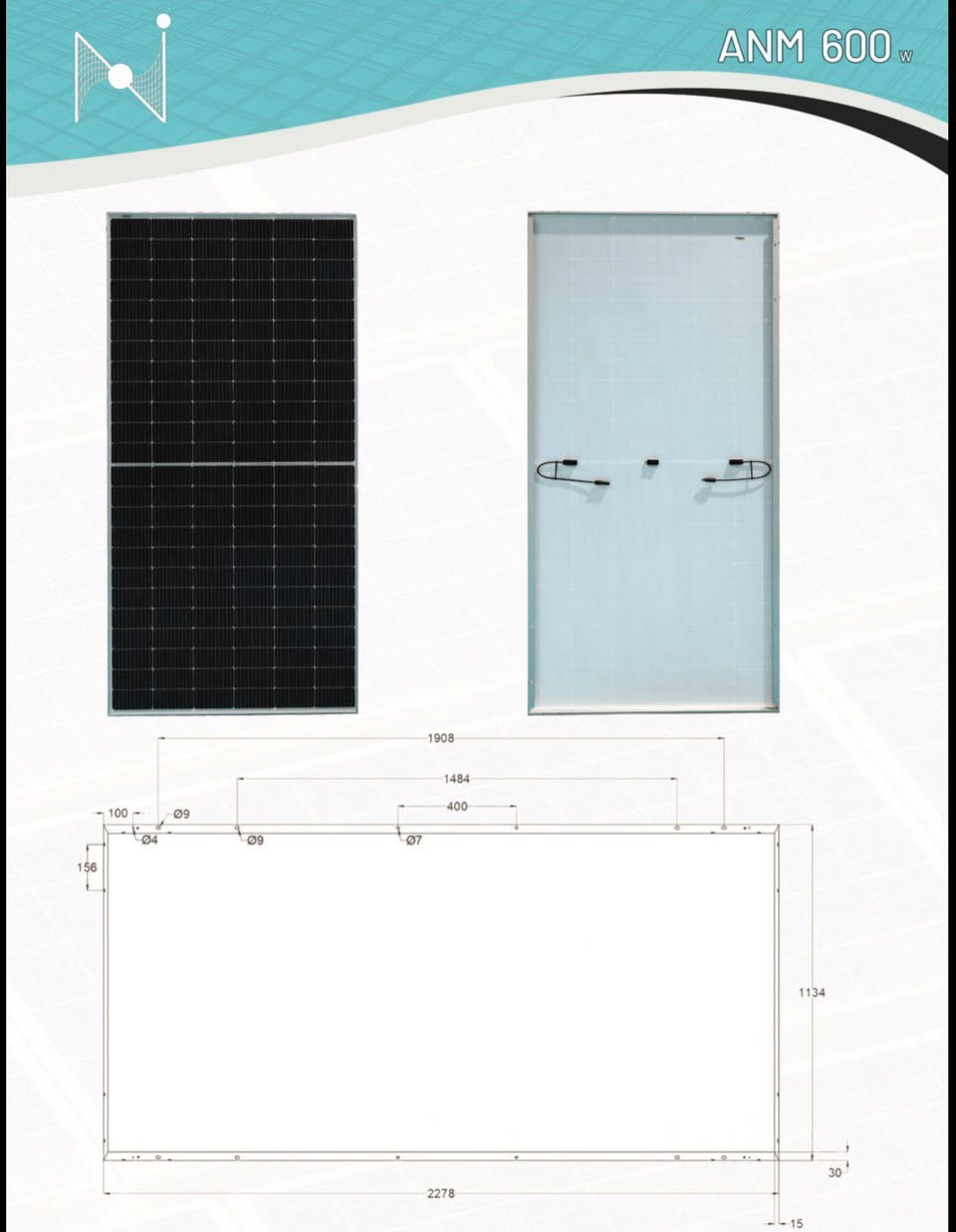 ألواح النور 600W توفر لك إنتاج طاقة ممتاز مع تقنيات حديثة وجودة تصنيع عالية.
🔹 كفاءة عالية تصل إلى 23.3% لزيادة إنتاج الطاقة.
🔹 تقنية خلايا TopCon الحديثة لضمان أداء أفضل واستقرار أعلى.
🔹 فولتية تشغيل مثالية (45.42V) لتحقيق أعلى استفادة من الطاقة.
🔹 تيار تشغيل قوي (13.21A) لأداء مستقر في مختلف الظروف.
🔹 زجاج مقسى عالي الجودة بسمك 3.2mm لتحمل العوامل الجوية.
🔹 هيكل ألمنيوم مؤكسد يمنح اللوح متانة وعمر أطول.
🔹 صندوق توصيل بمعيار IP68 لحماية عالية من الغبار والماء.
🔹 تحمل درجات حرارة من -40° إلى +85° مناسب لبيئة العمل القاسية.
📏 الأبعاد: 2284 × 1134 × 30 مم
⚖️ الوزن: 26.9 كغم
🛡 ضمان المنتج 12 سنة
🔋 ضمان الأداء الخطي 30 سنة
للحجز والاستفسار 
***********
