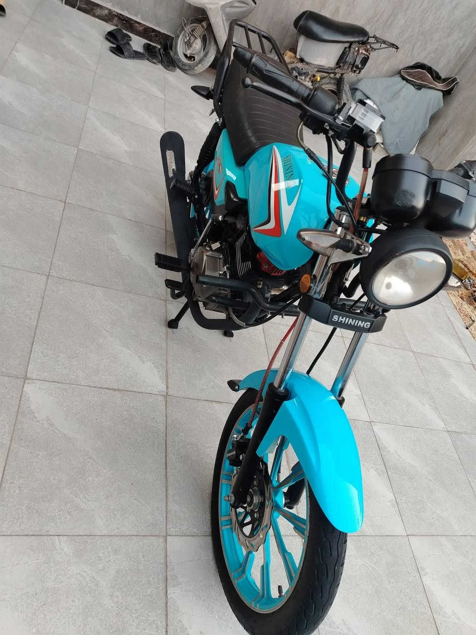 دراجه شاينك مديل 25 دراجه مكفوله كفاله عامه.
مكان الدراجه الديوانيه قضاء سومر 
رقم الهاتف ***********
