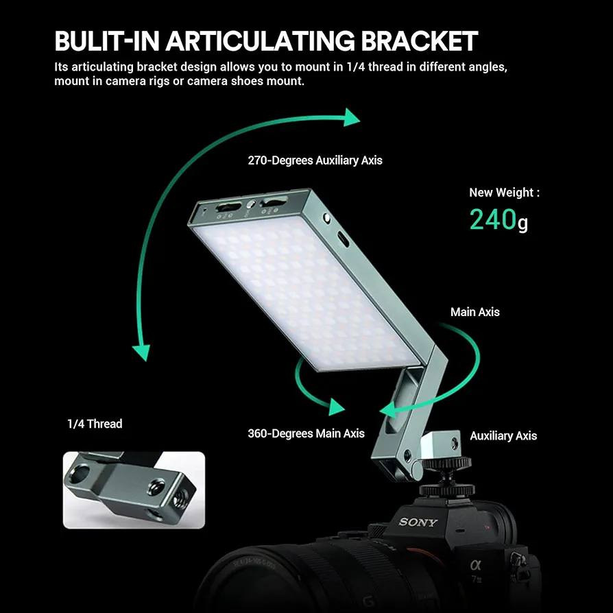 إضاءة Godox M1 RGB Mini الصغيرة والعملية، مناسبة للتصوير وصناعة المحتوى. بيها ألوان RGB كاملة مع حرارة لون من 2500K إلى 8500K، وسطوع قابل للتعديل، وياها مؤثرات ضوئية جاهزة تخلي تصويرك احترافي أكثر. تصميمها خفيف وبطارية مدمجة تدوم تقريباً ساعتين ونص، وتثبت بسهولة على الكاميرا أو الترايبود بفضل الحامل المتحرك.


**إذا كنت صاحب هذا الإعلان وتريد حذفه لأي سبب، رجاءا أرسل رسالة إلى الدعم الفني**