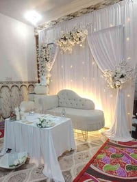 الحجز مفتوح لكوشات العقد والمهر حنه حسب الطلب للحجز والاستفسار التواصل...