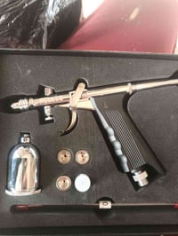 مسدس صبغ تكحيل احترافي ع كمبريسر يده جوه مو فوك كامل هوه ملحقاته اليحب...