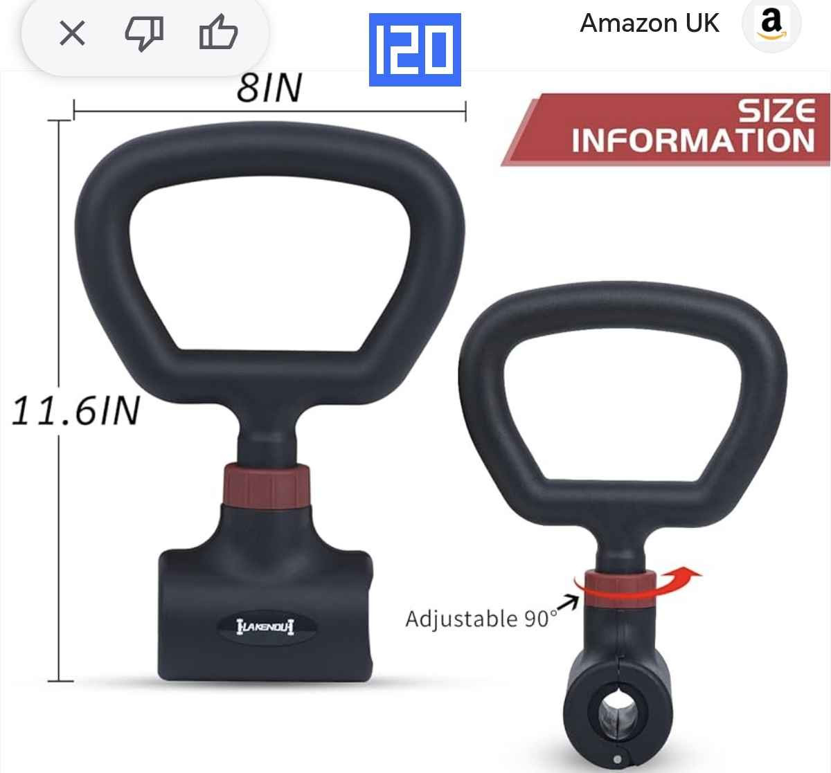 مقبض كيتل بيل (Kettlebell Grip) ذكي وموفر للمساحة! 🏋️‍♂️عندك دامبلز بالبيت وتريد تنوع بتمارينك بدون ما تشتري أوزان جديدة وتصرف فلوس هواية؟ هذا الملحق الرهيب هو الحل! المميزات:2 في 1: يحول أي دامبل عندك إلى كيتل بيل بثواني معدودة.توفير فلوس ومساحة: ماكو داعي تشتري كيتل بيل غالي وياخذ مكان بالبيت.أمان عالي: قفل لولبي محكم يثبت الدامبل بمليون بالمية بدون أي حركة أثناء التمرين.مقبض مريح وعريض: مصمم لتمارين التأرجح (Swings) والسكوات وباقي تمارين الكيتل بيل بكل راحة
الحالة: جديد تماماً (مثل ما موضح بالصور مع الكارتون والكتالوك). أربيل, العراق


**إذا كنت صاحب هذا الإعلان وتريد حذفه لأي سبب، رجاءا أرسل رسالة إلى الدعم الفني**