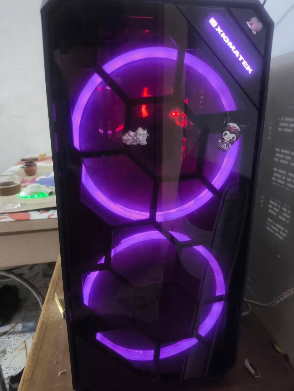 حاسبة للبيع ب675 الف مكاني مدينة صدر 
cpu : r5 3600
ram / t force withe 8x2 16 ddr 4 3600
m.b/ b450 msi toma hock
Gpu / rtx 2060 zotac gaimng 8g
hard/ m.2 256+ 2t hdd
power splay / 500wad mass 
cace xigmatek 
***********
