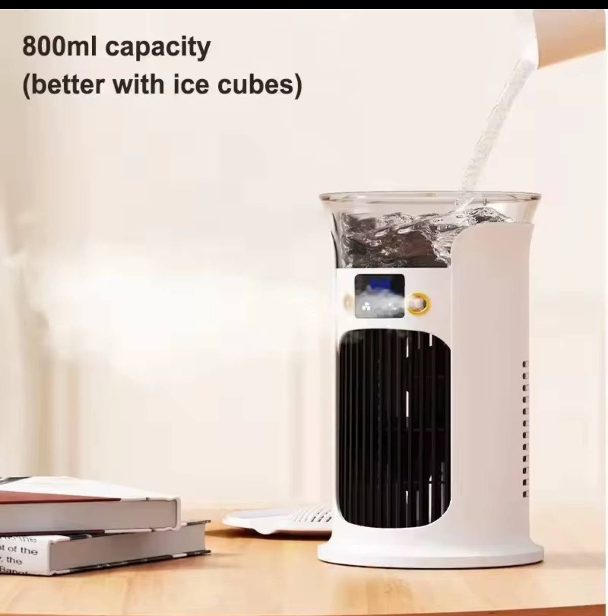 مبرد صغير متنقل
المواصفات والميزات الرئيسية:
تقنية التبريد: يعتمد على بخاخين للرذاذ (2 Spray Cooling) لخفض حرارة الجو بسرعة.
سرعات الهواء: يحتوي على 3 سرعات لتدفق الهواء (خفيف، متوسط، قوي).
خزان المياه: مزود بخزان سعة 880 مل يدعم إضافة الماء والثلج لزيادة كفاءة التبريد.
الإضاءة: يتضمن إضاءة LED بـ 7 ألوان مختلفة يمكن تبديلها لإضفاء لمسة جمالية.
الطاقة: يعمل عن طريق منفذ USB، مما يجعله مناسباً للاستخدام في المكاتب، غرف النوم، أو حتى في السيارة.
تحكم ذكي: يحتوي على مؤشر رقمي LED وأزرار تحكم واضحة لسهولة الاستخدام.
توصيل لجميع المحافظات


**إذا كنت صاحب هذا الإعلان وتريد حذفه لأي سبب، رجاءا أرسل رسالة إلى الدعم الفني**