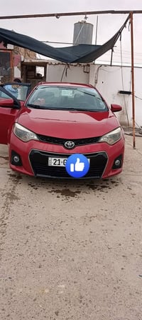 كورلا 2016 للبيع رقم سليمانية سنوية جديدة وبأسمي بيها دفتر بانزين ضرر ...