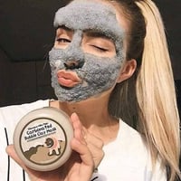 ماسك فقاعات الطين الكوري Carbonated bubble clay mask 🙋🏻‍♀️ بنظف البشره...