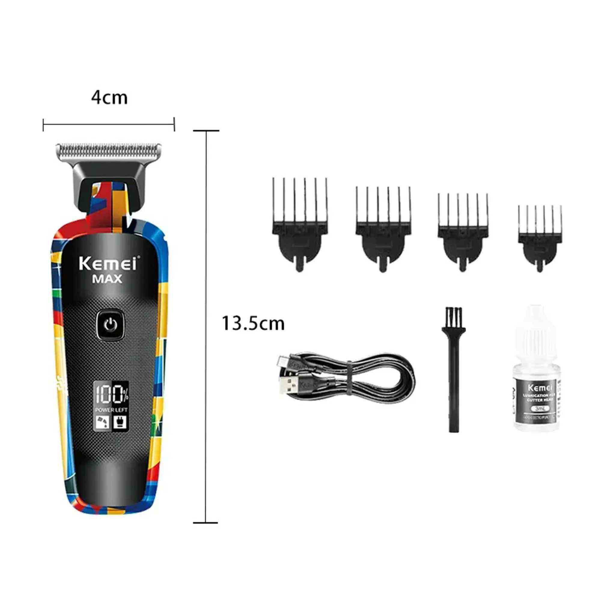 السعر ١٨ الف والتوصيل ٥ لجميع المحافضات واتساب***********

✨ ماكينة الحلاقة الكهربائية للرجال – Kemei MAX-5090 ✨
احصل على تجربة حلاقة دقيقة ومريحة مع ماكينة الحلاقة Kemei MAX-5090 المصممة خصيصًا لتلبية احتياجات الرجل العصري.
🔹 أداء قوي ودقة عالية
مزودة بشفرة حادة من الفولاذ المقاوم للصدأ تمنحك حلاقة نظيفة وسلسة بدون تهيّج للبشرة.
🔹 تصميم متين وعصري
هيكل مصنوع من مادة ABS عالية الجودة بلون أسود أنيق، يمنحك مظهرًا احترافيًا ومتانة تدوم طويلاً.
🔹 كفاءة في استهلاك الطاقة
تعمل بقوة 5 واط مع جهد 220 فولت وتردد 50/60 هرتز، لتضمن أداء ثابت وموثوق في كل استخدام.
🔹 سهولة الاستخدام
تشغيل كهربائي مباشر يجعلها مثالية للاستخدام اليومي في المنزل أو صالونات الحلاقة.
💈 مثالية لـ:
✔ حلاقة الشعر
✔ تهذيب اللحية
✔ الاستخدام الشخصي أو المهني بغداد, العراق
