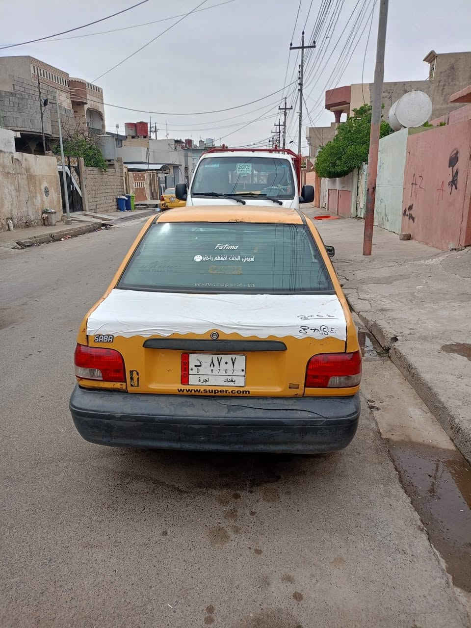 لبيع سايبه مشروع وطني طخم جديد تبريد تكه شاصي بس
شرط التحول دوشمه كلو جديد تايات كلهم جدد مكان موصل ايسر ***********   السعر 20
