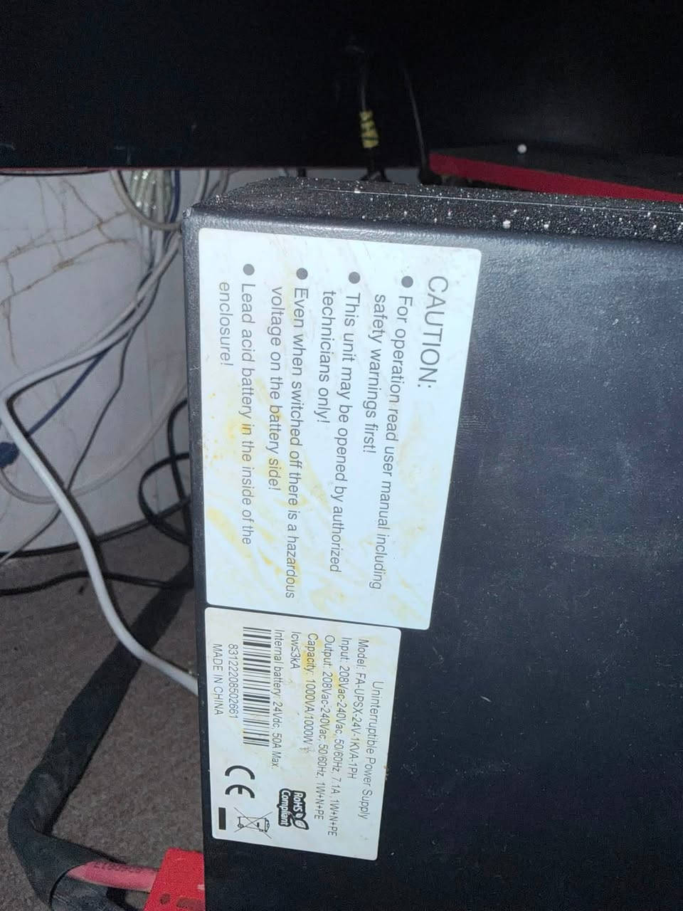 سلام عليكم UPS online 1kv فاربر بطاريات خارجية للبيع ينطيك ساعتين بدون كهرباء سعر الجديد فقط اليو بي اس  500 
اني ابيع مع البطاريات 600 الف فقط
 تجي تفحص وتاخذ
واذا تريد فقط اليو بي اس ابيع ب250 
البطاريات نضيفات جدا وبعدهن بحيلهم
العنوان النجف الاشرف


**إذا كنت صاحب هذا الإعلان وتريد حذفه لأي سبب، رجاءا أرسل رسالة إلى الدعم الفني**