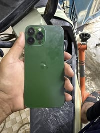 13 برو ماكس لون زيتوني ضهر مبدل   بطاريه 100 مبدله شرط النظافه   ذاكره...