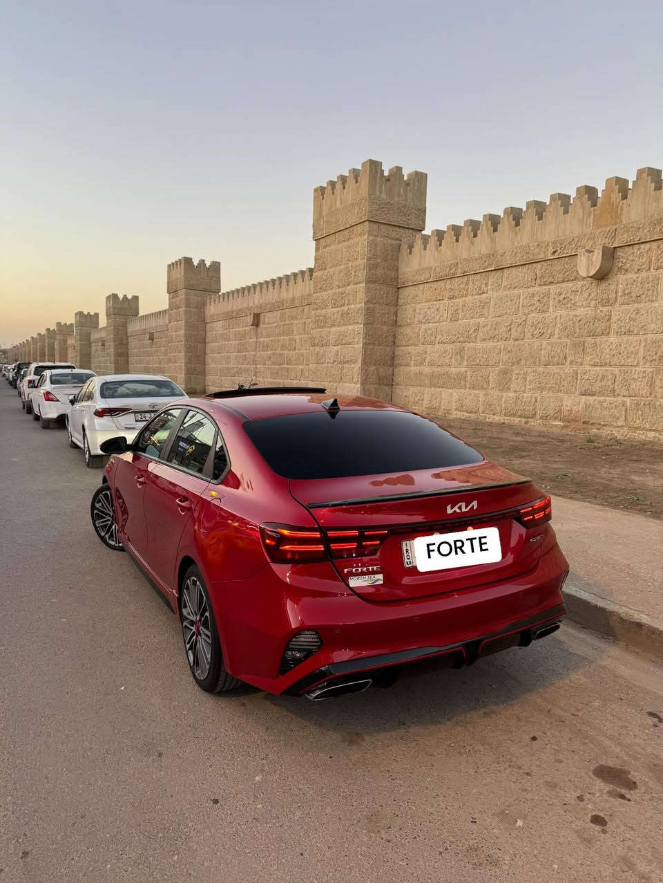 FORTE  
GT
موديل 2022 
فول 1/1 
ماشيه 55 ميل 
رقم اربيل باسمي 
ضرر بداير الجاملغ الخلفي والباب الخلفي وايرباك برده فقط 
***********
***********
