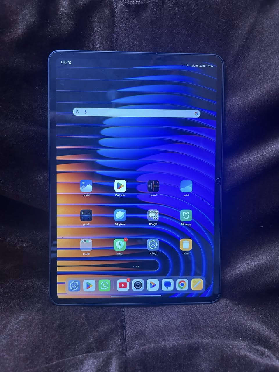 السلام عليكم ايباد شاومي باد 7 برو 
ركز برو مو عادي ذاكره 512 بطاريه 100‎%‎ استخدام قليل  السعر 540 وبي مجال ملحقاته كامله كارتون شاحن كفر اصلي لاصق شاشه اصلي مكاني بغداد تقاطع درويش للاستفسار ***********
